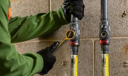 Installation of the sealing fittings P5SA feature