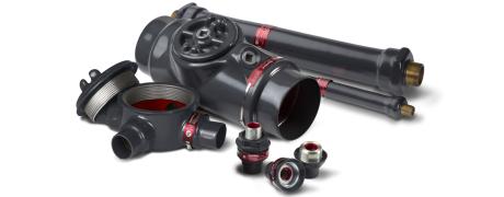 Group photo of Plasti-Bond PVC-Coated conduit and fittings.