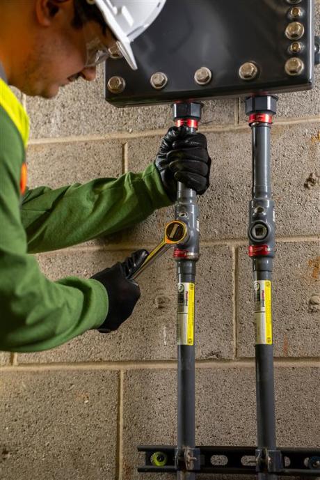 Installation of the sealing fittings P5SA feature