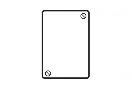 LineArt-CastDeviceBoxCovers-1Gang-PBDS100 Line Drawing of Cast Device Boxes & Covers