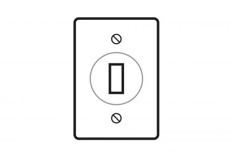 LineArt-CastDeviceBoxCovers-1Gang-PBDS32 Line Drawing of Cast Device Boxes & Covers