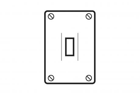 LineArt-CastDeviceBoxCovers-1Gang-PBDS32G Line Drawing of Cast Device Boxes & Covers