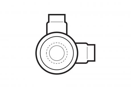 Line Drawing of GUA Style Conduit Outlet Boxes by Plasti-Bond