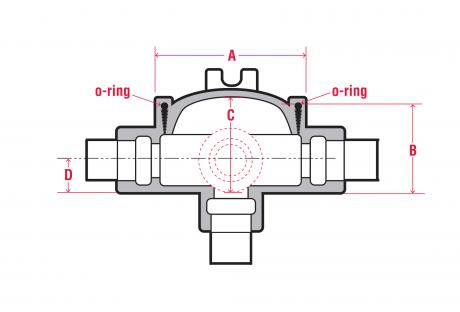 Line Drawing of GUA Style Conduit Outlet Boxes