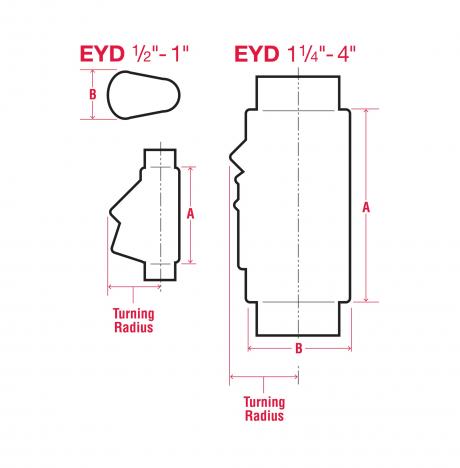 Line Drawing of Sealing Fittings