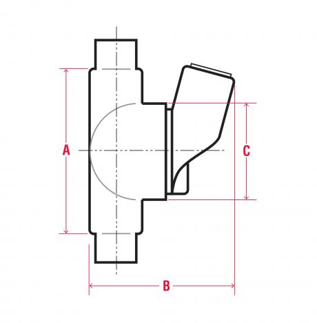 Line Drawing of Sealing Fittings