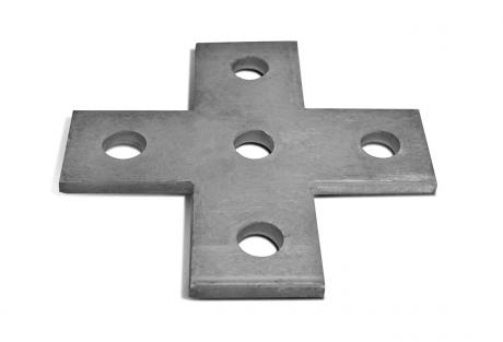 Support-Products-Stainless-Four-Hole-Cross-Plate Stainless Steel Plates