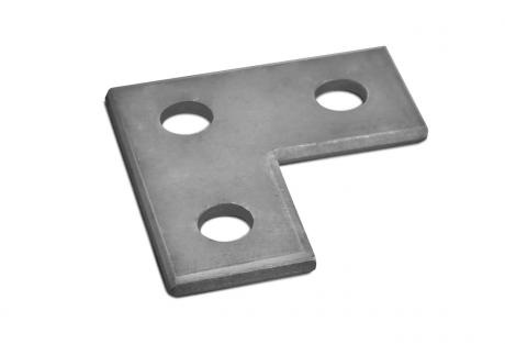 Support-Products-Stainless-Three-Hole-Flat-Angle-Plate Stainless Steel Plates